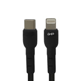 Cable Ghia Usb Tipo C A Tipo Lightning Color Negro De 1 Metro